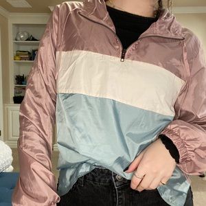 pacsun colorblock windbreaker